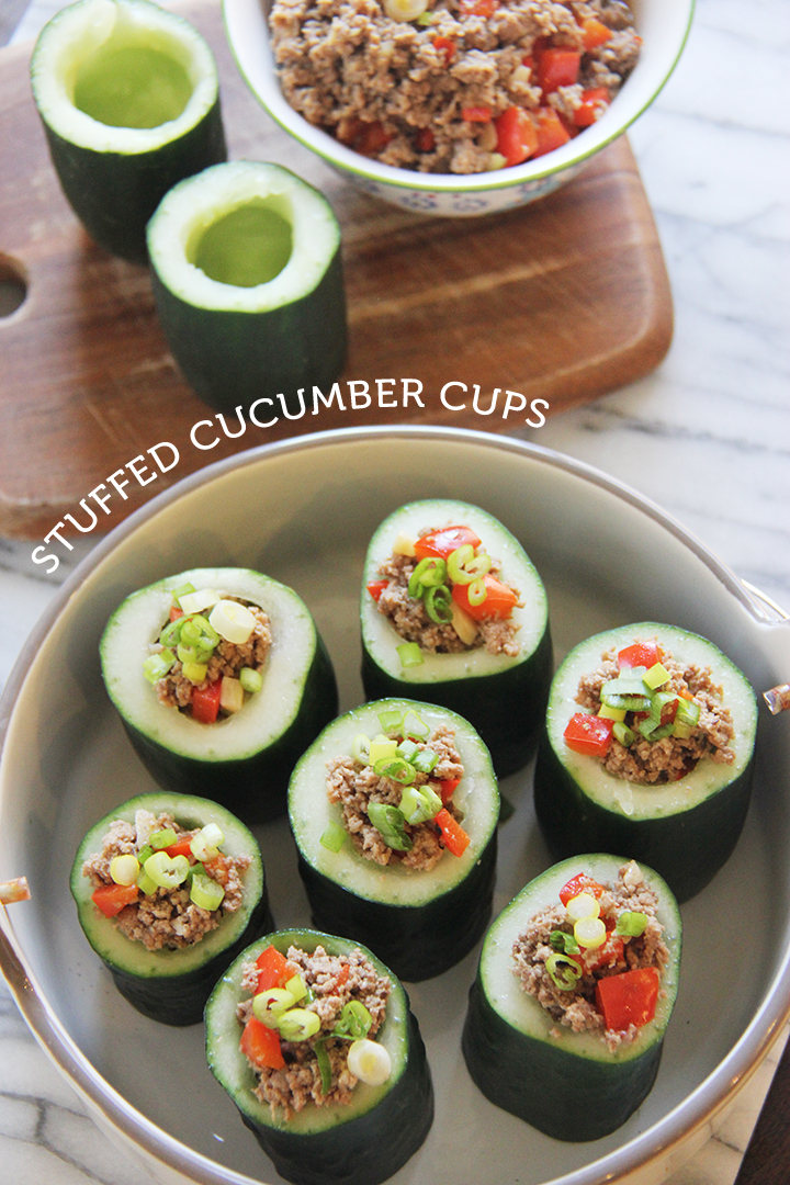 Stuffed Cucumber Cups