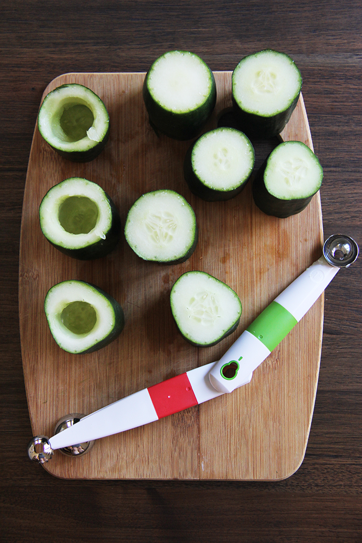 Stuffed Cucumber Cups