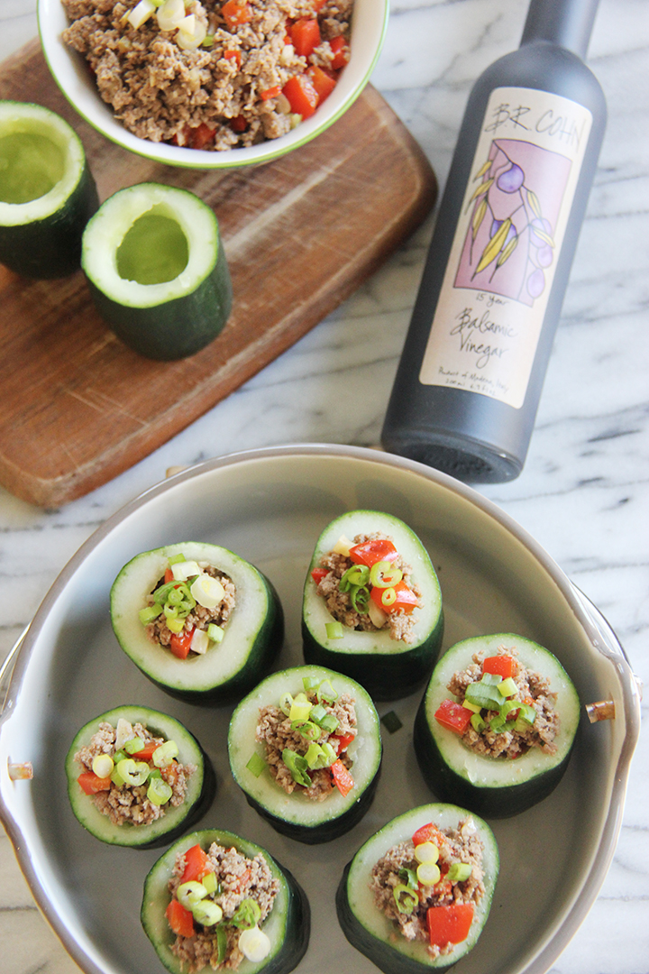 Stuffed Cucumber Cups