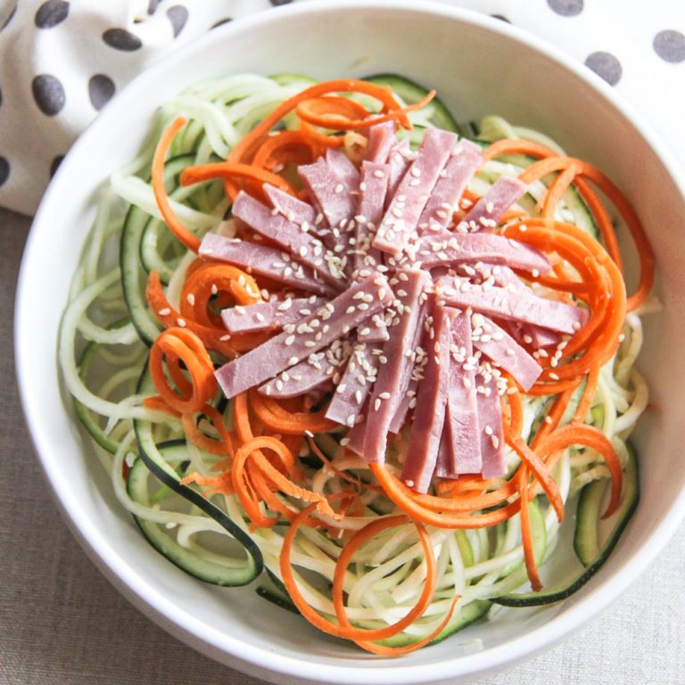 Zoodle Salad with Miso Dressing Ketchup with Linda