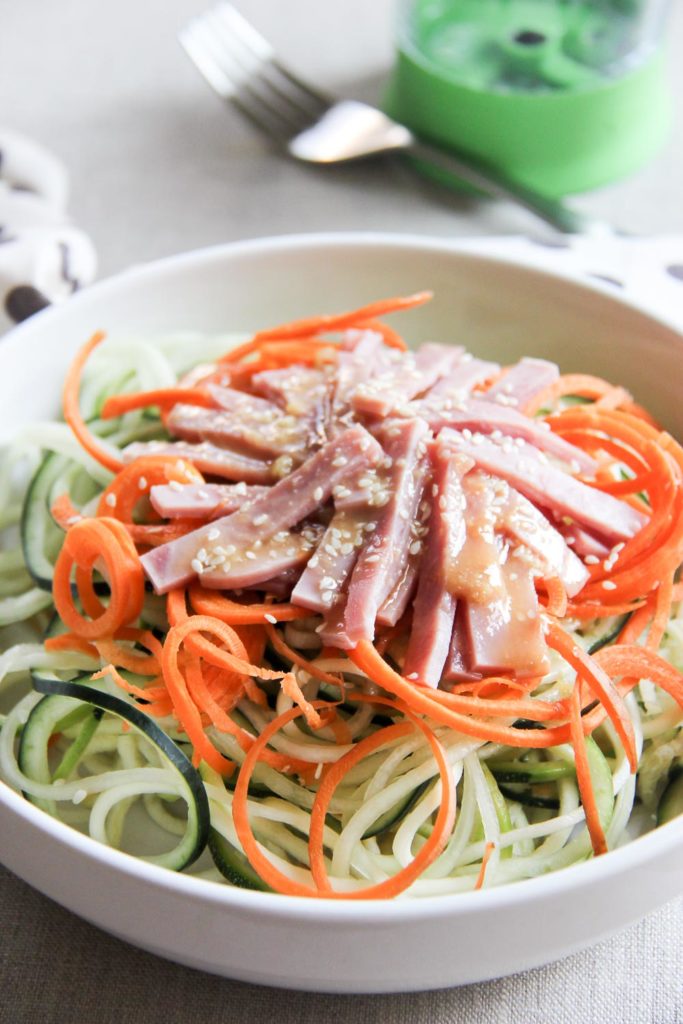 Zoodle Salad with Miso Dressing Ketchup with Linda