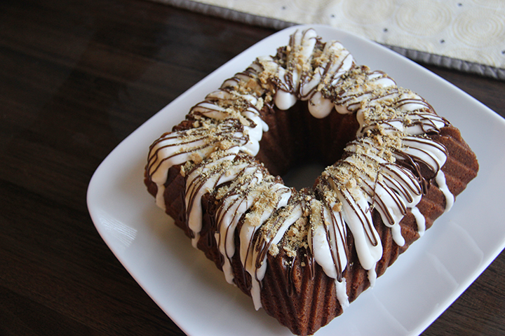 Nutella S'mores Bundt Cake