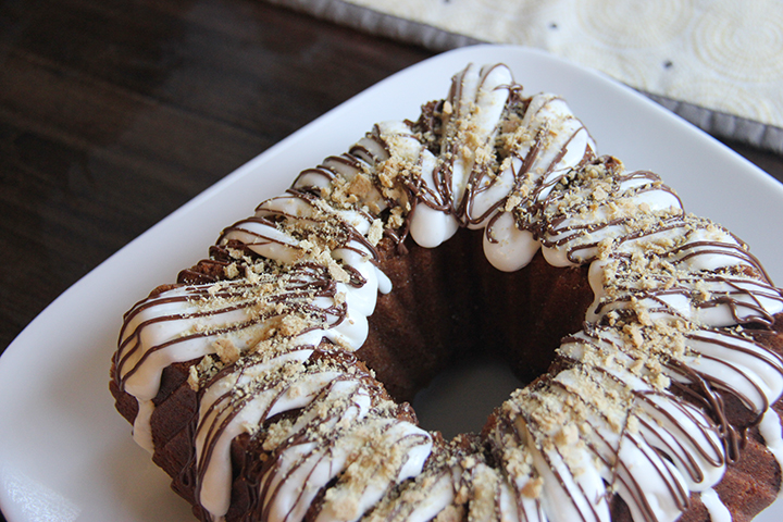 Nutella S'mores Bundt Cake