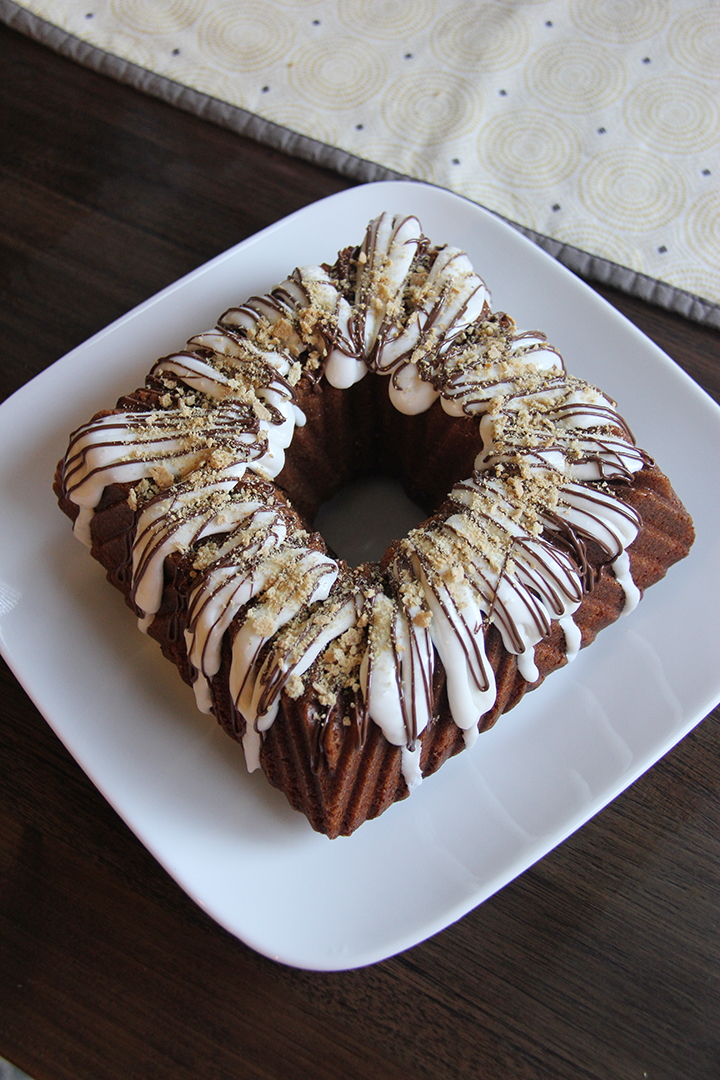 Nutella S'mores Bundt Cake