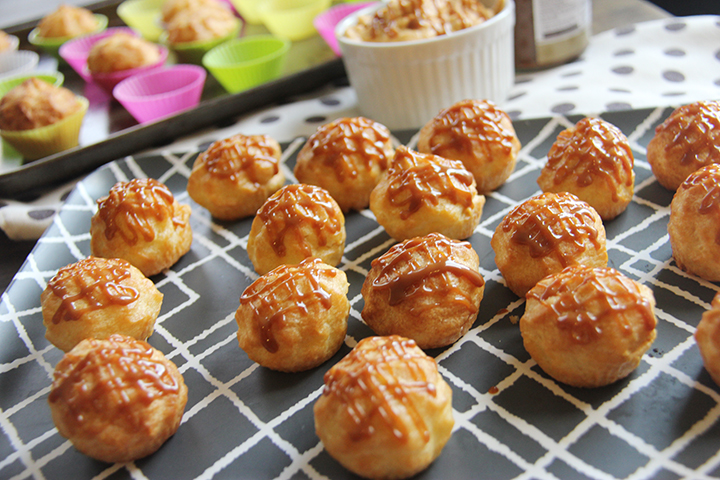 Pumpkin-filled Cream Puffs