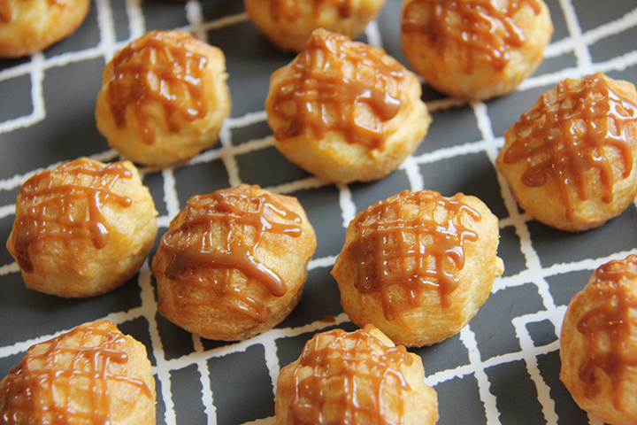 Pumpkin-filled Cream Puffs