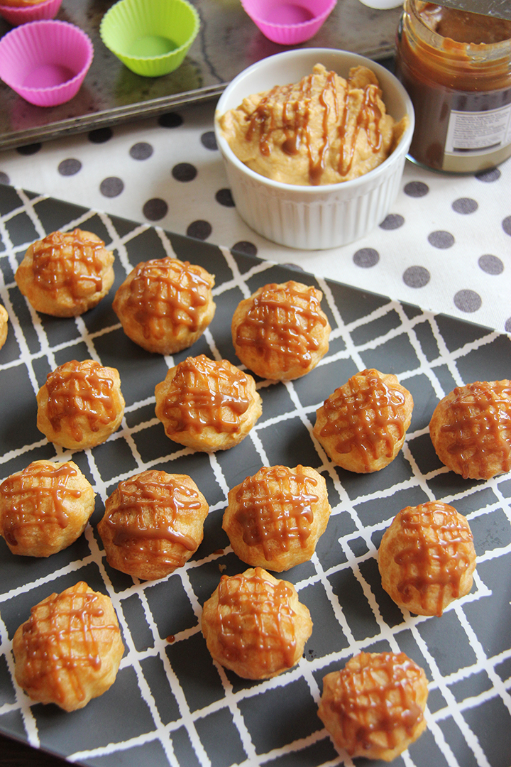 Pumpkin-filled Cream Puffs