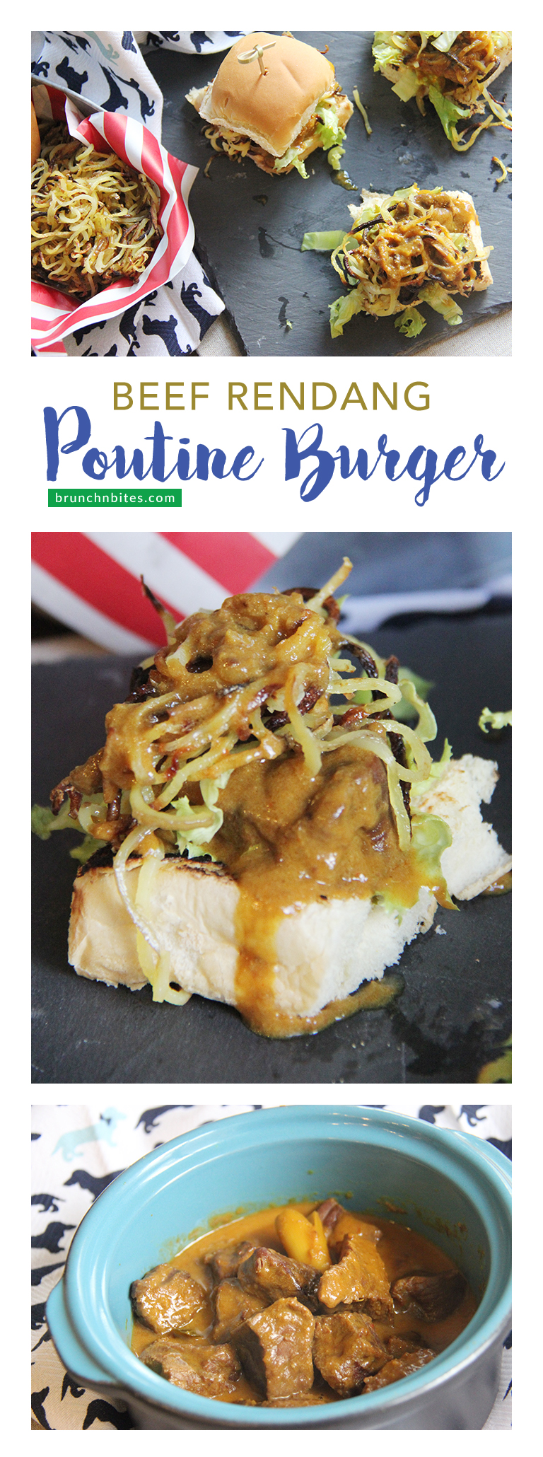 Beef Rendang Poutine Burger