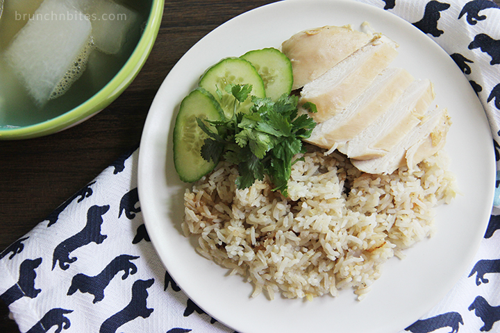 Rice Cooker Hainanese Chicken Rice