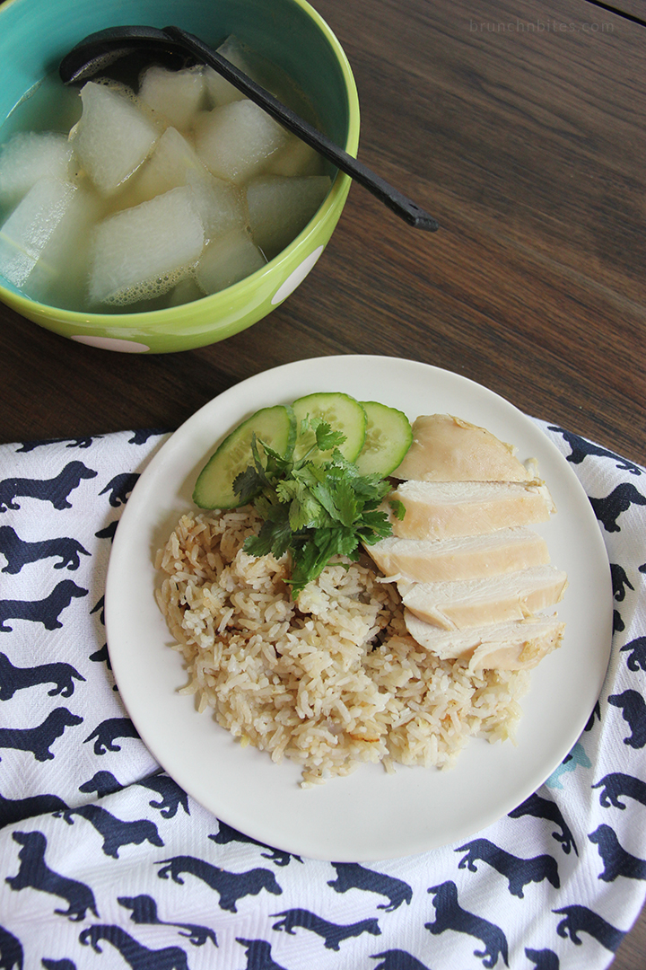 Rice Cooker Hainanese Chicken Rice