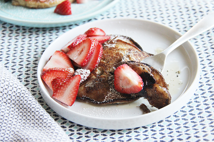 Chocolate Coconut Pancakes