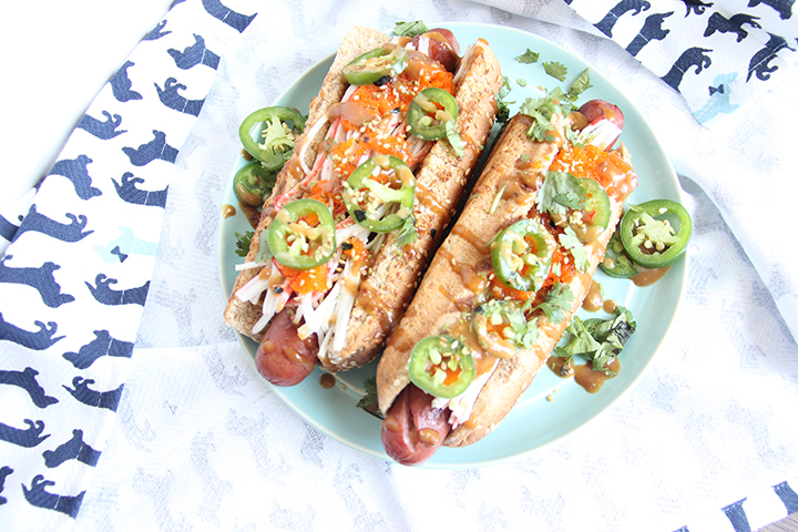 Spicy Shishito Hotdog | www.brunchnbites.com