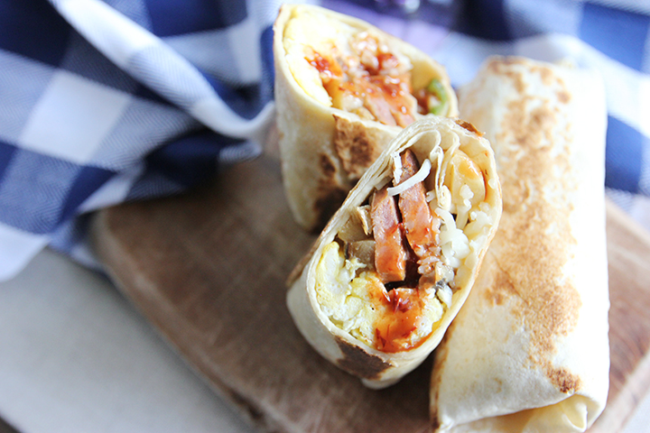 Hearty, tasty, and freezer-friendly breakfast burrito. An easy and delicious spin on the usual breakfast routine and a great solution to morning craziness! 