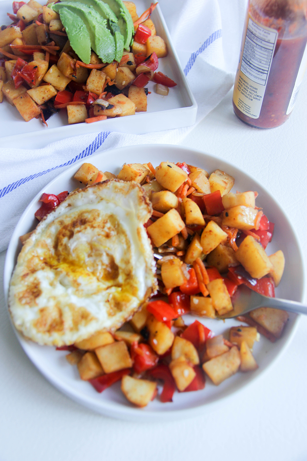 Sweet Potato Hash - super simple and makes the perfect breakfast, lunch, or dinner that comes together in minutes!