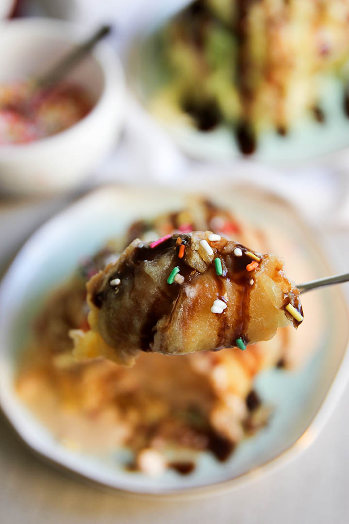 Tempura Fried Ice Cream | www.brunchnbites.com