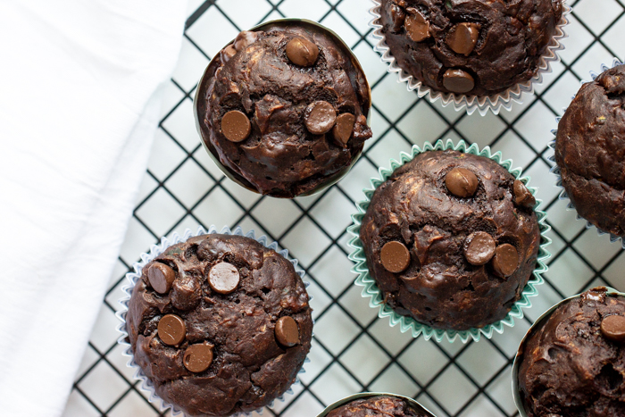 Dark Chocolate Zucchini Muffins (1 of 5)