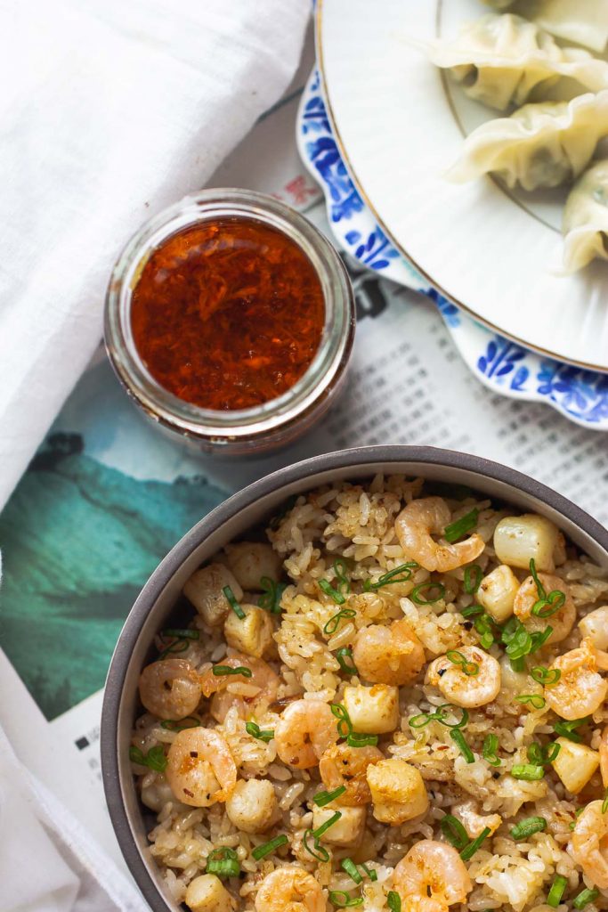 Learn how to make this Scallop Fried Rice with XO sauce