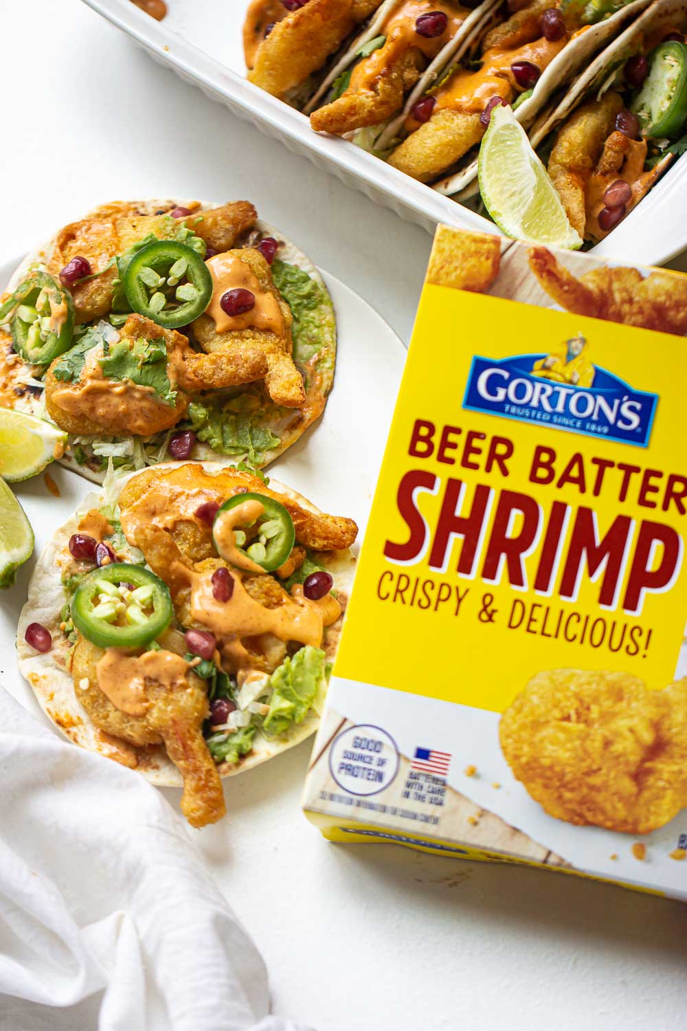 Easy Spicy Shrimp Tacos is perfect for the busiest weeknight!