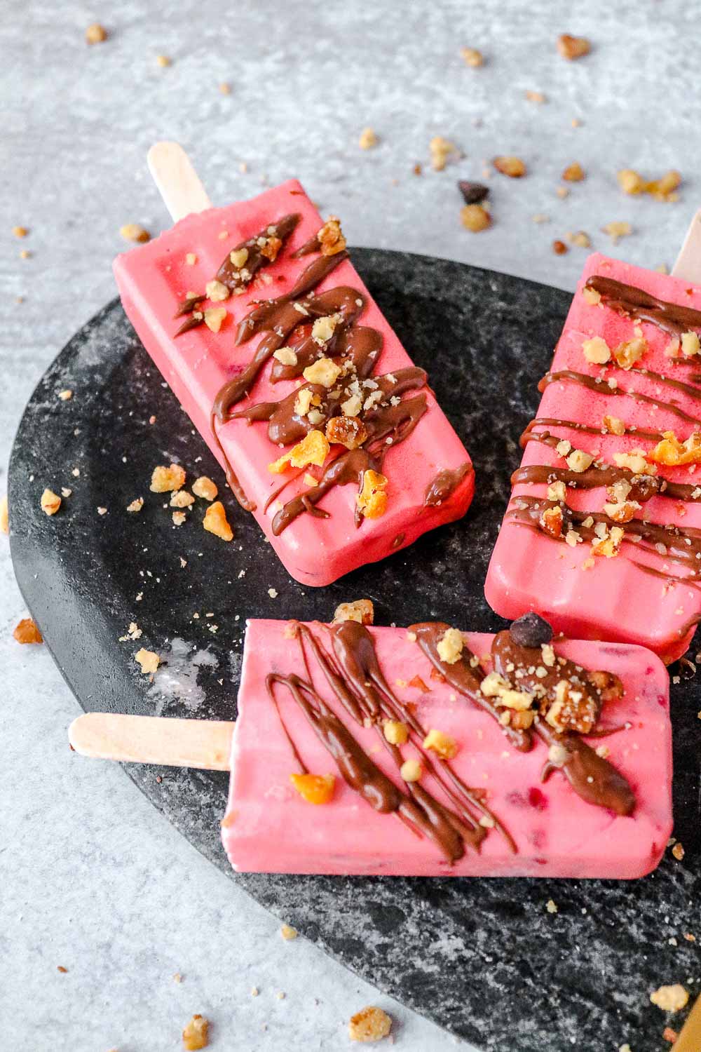 These Keto Strawberry Popsicles are the easiest summer sweet.