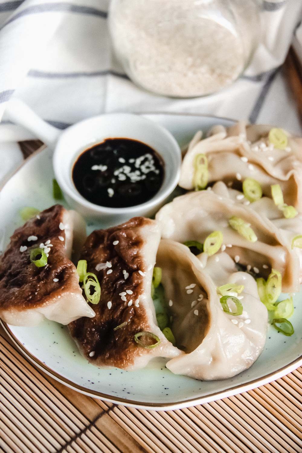 A homemade pan-fried Tuna Potstickers are a flavor-packed and savory potsticker recipe. They make an easy freezer-friendly appetizer, and now there’s no need to order takeout and just make your own.