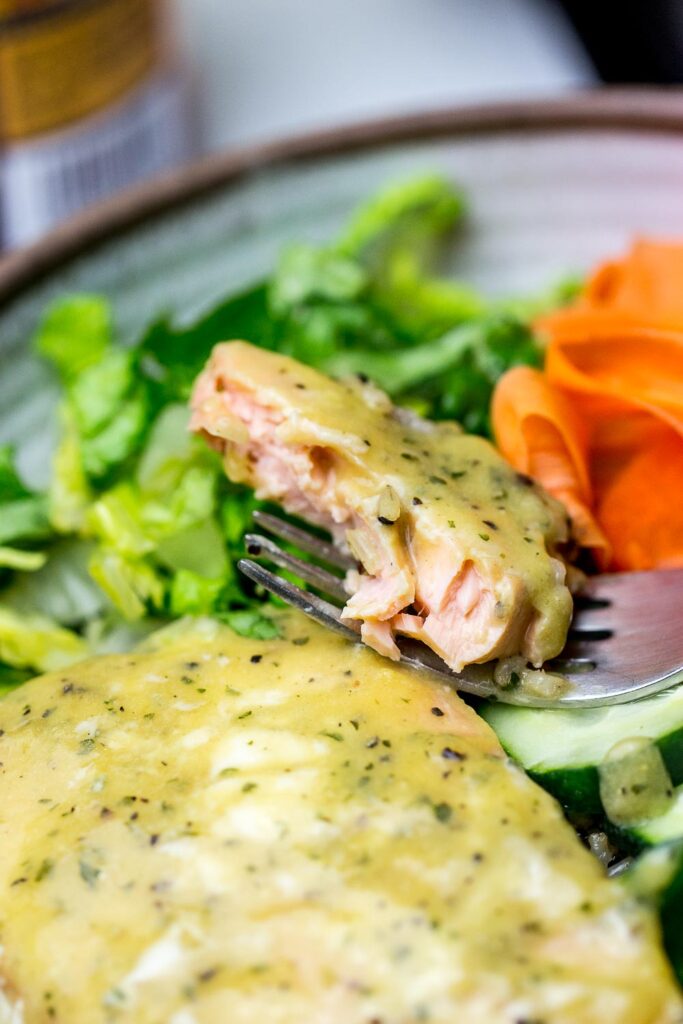 Easy Baked Salmon Bowl Ketchup with Linda