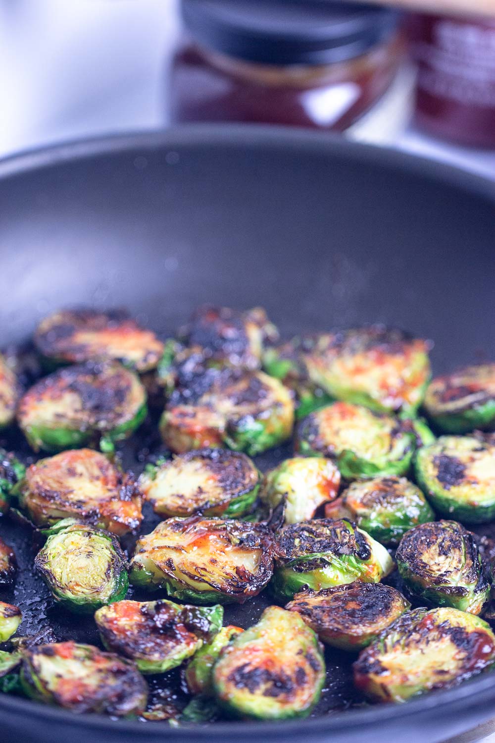 These Honey Sriracha Brussels Sprouts make an excellent side dish — sweet and fiery at the same time!