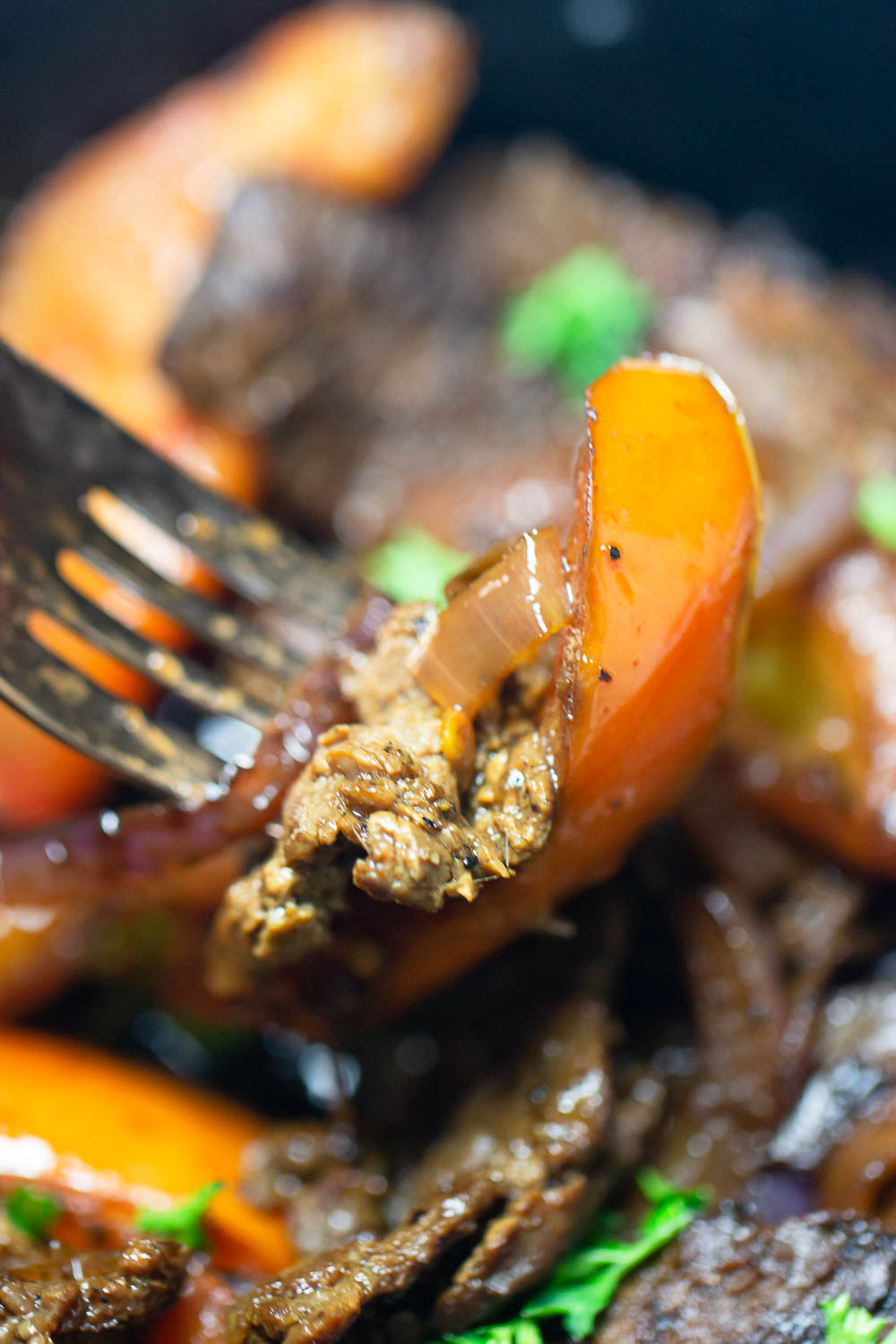 Peruvian skirt steak is a relatively inexpensive cut of meat with a lot of flavors. Super easy and great for weeknight dinner as it cooks quickly.