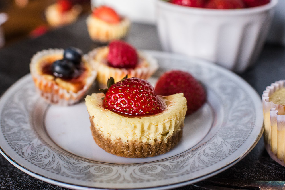 These easy mini cheesecakes are full of flavor and always a favorite!