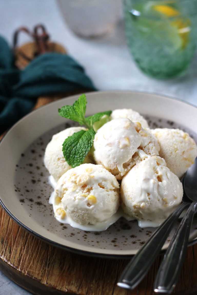 NoChurn Sweet Corn Ice Cream www.