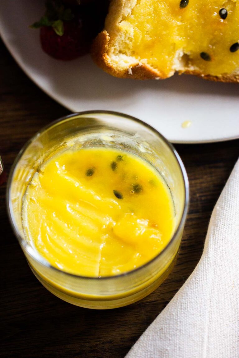 Lilikoi butter (passion fruit butter) that tastes even better than it looks!