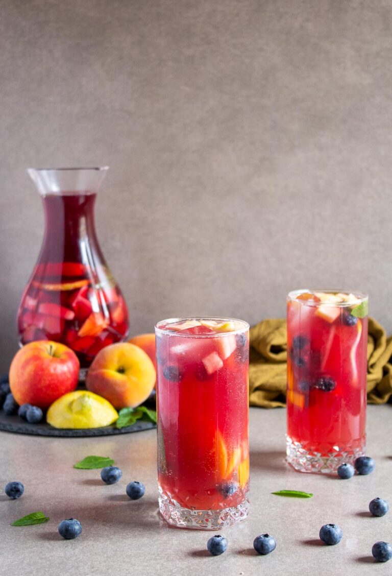 Easy refreshing Halloween sangria is the ideal fall cocktail