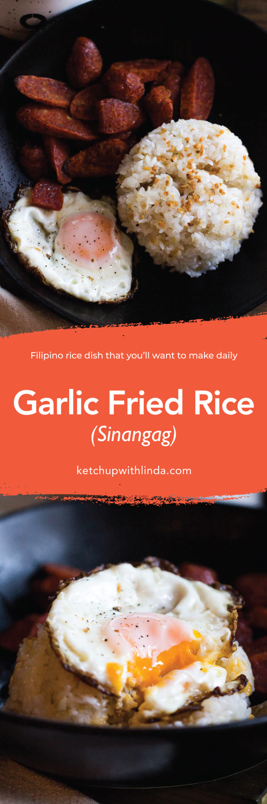 Easy to make garlic fried rice (sinangag) recipe with leftover rice!