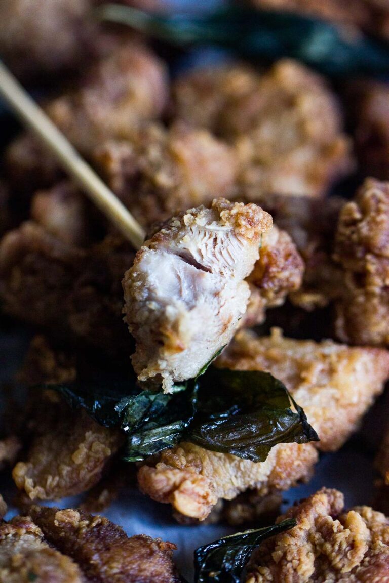 Taiwanese Popcorn Chicken that is fried to crunchy perfection!