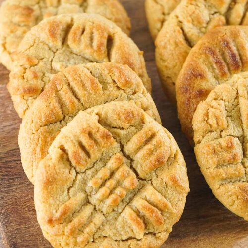 Homemade keto peanut butter cookies are so easy to make!