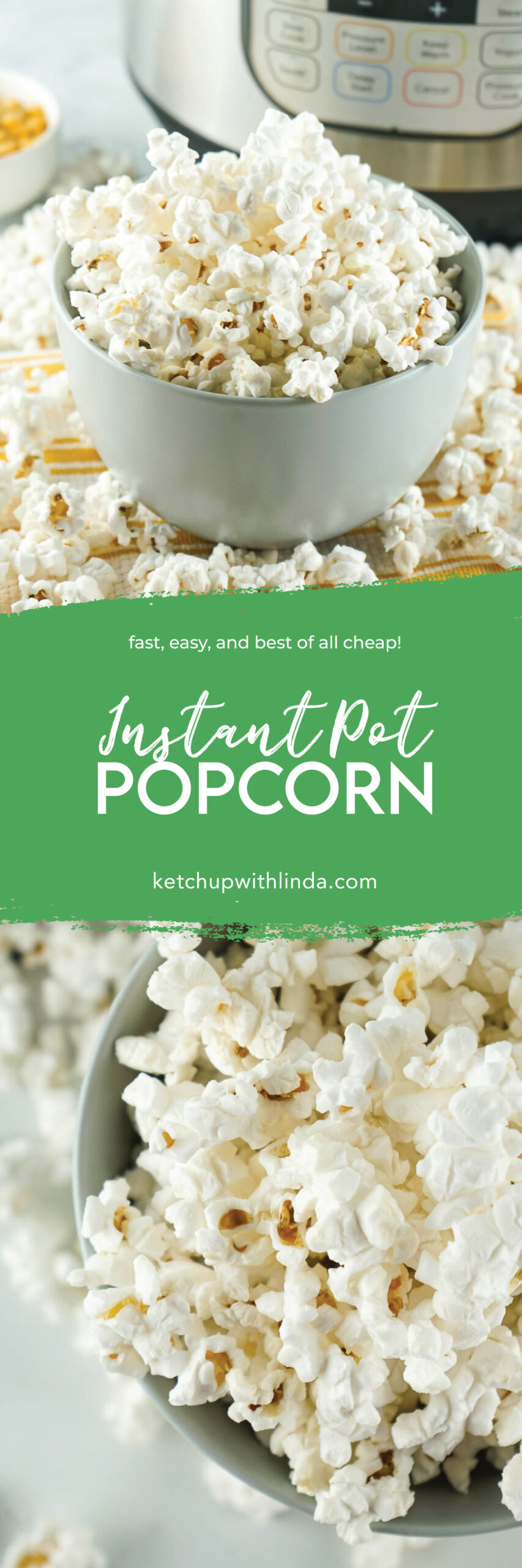 Let me show you how to make perfect homemade popcorn in instant pot!