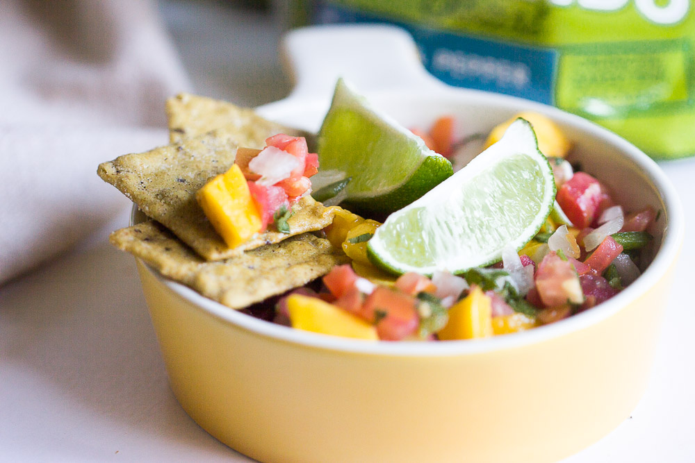 It's impossible not to fall in love with this fresh and easy mango salsa. This mango pico de Gallo adds a refreshing, colorful, and delicious addition to a Mexican-inspired dish. This recipe takes less than 15 minutes to prep and customizable ingredients. What's not to love?!