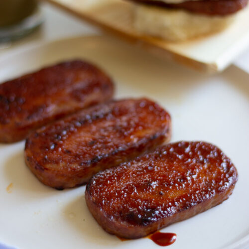 This airfryer maplecandied spam is full of flavor