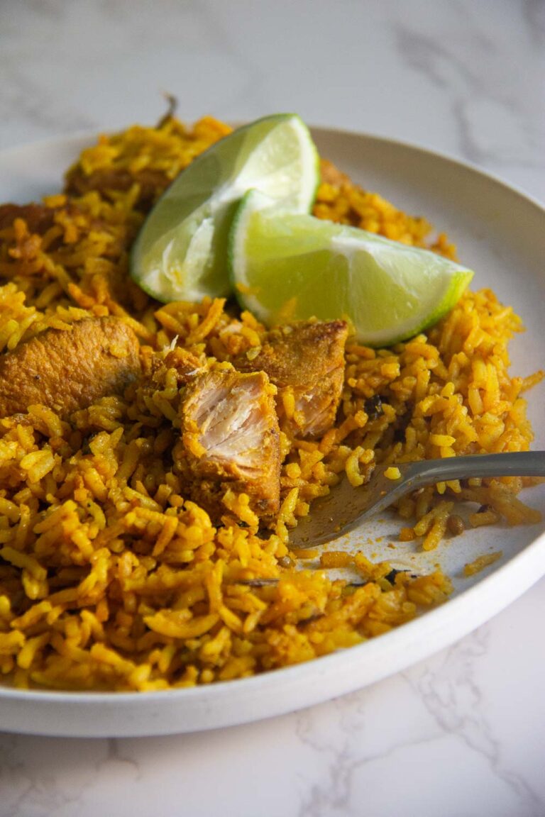 Quick and flavorful rice cooker chicken Biryani