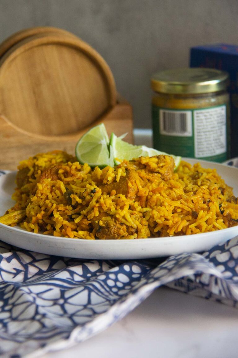 Quick and flavorful rice cooker chicken Biryani