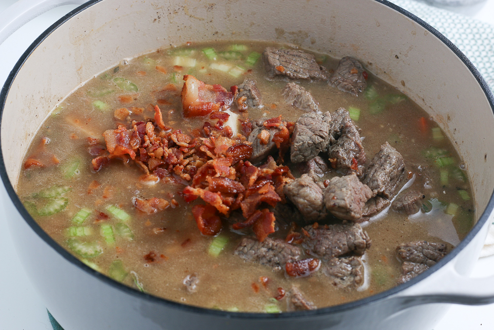 This hearty Guinness Beef Stew is filled with tender vegetables and melt-in-your-mouth beef in a rich and flavorful tomato beef broth. Learn how to make this Irish stew three ways - Stove top, Instant Pot, and slow cooker.