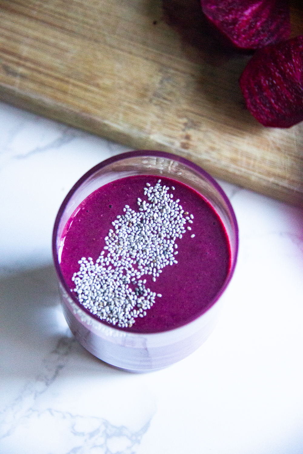 This red beet smoothie recipe is one of my favorites. If you think beets are boring, wait until you try this beet oat smoothie. It’s easy to sneak beets into your day without tasting too earthy.