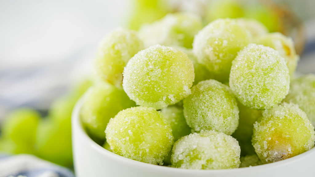Sparkling, sweet, and elegant—Sugared Champagne Grapes are an easy party bite.