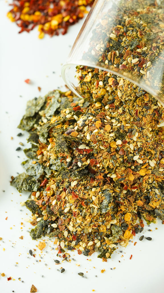 This sesame and seaweed seasoning is a simple DIY Japanese spice mix that works as a furikake substitute.