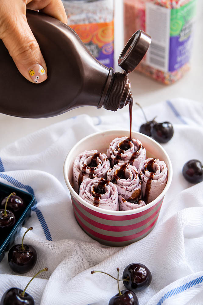 Homemade Rolled Ice Cream