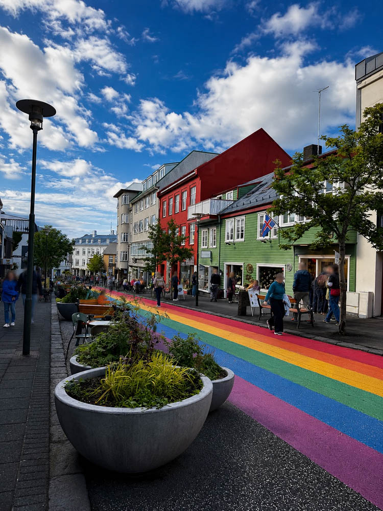 Rainbow Street in Iceland