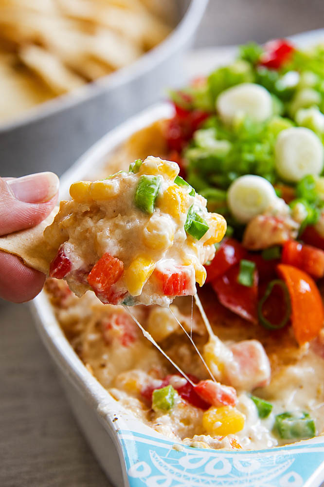 Spicy Cheesy Corn Dip (Easy Party Appetizer Everyone Loves)